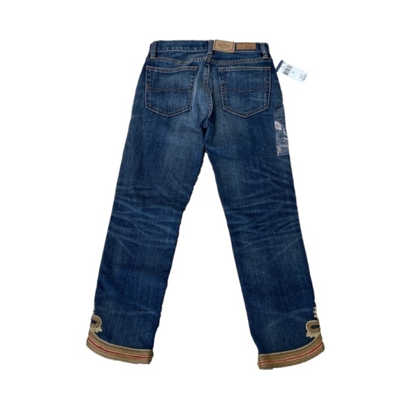 RALPH LAUREN WAVERLY CROPPED EMBELLISHED JEANS SIZE 26 NWT - Picture 10 of 10